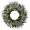25 In. Lightly Flocked Artificial Christmas Wreath With Pinecones And Berries -Christmas Decor Shop fraser hill farm christmas wreaths ff001chwr 025 0gr 64 1000