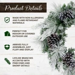 24 In. Artificial Christmas Wreath With Oversized Pinecones 10 24 In. Artificial Christmas Wreath With Oversized Pinecones -Christmas Decor Shop fraser hill farm christmas wreaths ff024chwr004 0sn 40 1000