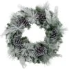 24 In. Artificial Christmas Wreath With Oversized Pinecones -Christmas Decor Shop fraser hill farm christmas wreaths ff024chwr004 0sn 64 1000