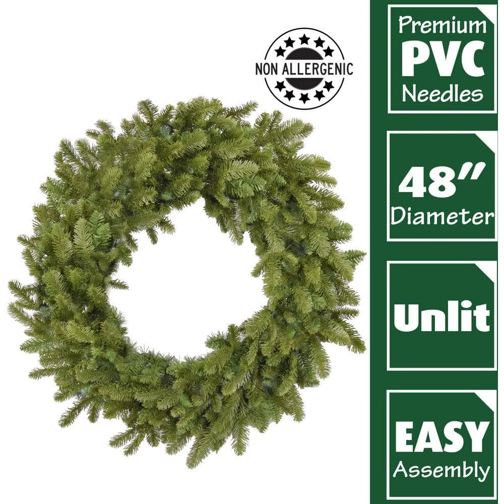48 In. Grandland Artificial Holiday Wreath 4 48 In. Grandland Artificial Holiday Wreath - Image 2