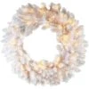 2.5 Ft. Artificial Icy Fir Christmas Wreath Arrangement With Cool White LED Twinkle Lights -Christmas Decor Shop fraser hill farm christmas wreaths ffif030w 1wh 64 1000