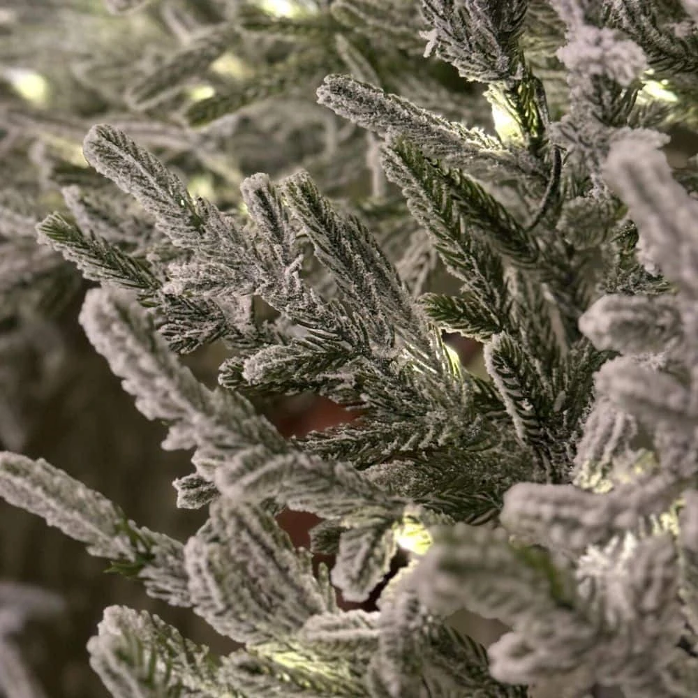 36 In. Light Flocked Battery Operated Prelit LED Artificial Christmas Wreath With Timer 10 36 In. Light Flocked Battery Operated Prelit LED Artificial Christmas Wreath With Timer - Image 8