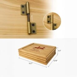 Natural Wood Christmas Tree Collar With Deer Pattern Panels Foldable Ring Box Cover And Festive Base Wrap -Christmas Decor Shop gardenised christmas tree collars qi004868 76 1000