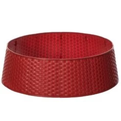 Red Plastic Large Rattan Christmas Tree Skirt 14 Red Plastic Large Rattan Christmas Tree Skirt -Christmas Decor Shop gardenised christmas tree skirts qi003957 rd c3 1000