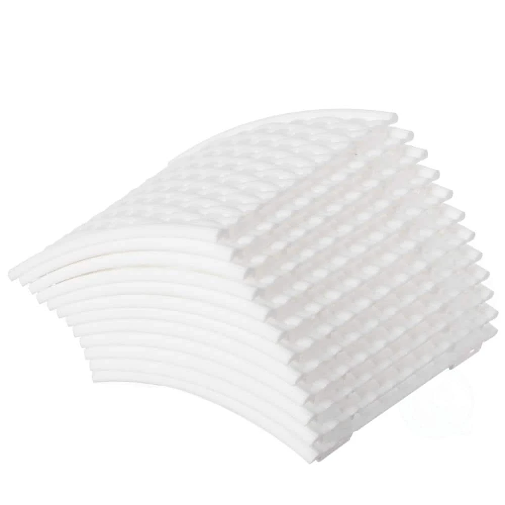 White Plastic Large Rattan Christmas Tree Skirt 4 White Plastic Large Rattan Christmas Tree Skirt - Image 2