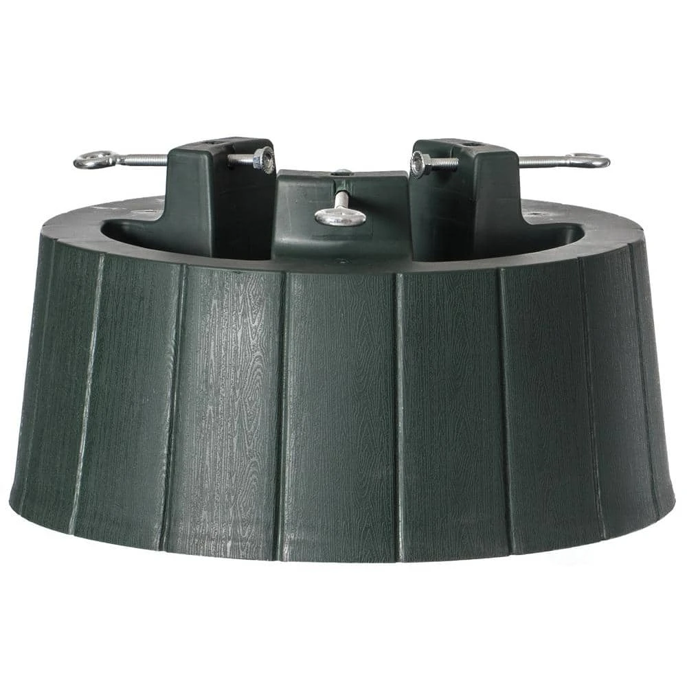 Green Plastic Christmas Tree Stand With Screw Fastener 9 Green Plastic Christmas Tree Stand With Screw Fastener - Image 7