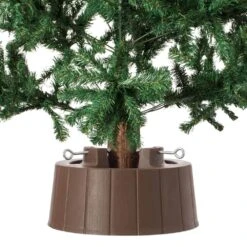 Brown Plastic Christmas Tree Stand With Screw Fastener -Christmas Decor Shop gardenised christmas tree stands qi003953 br 66 1000