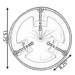 Brown Plastic Christmas Tree Stand With Screw Fastener -Christmas Decor Shop gardenised christmas tree stands qi003953 br fa 1000