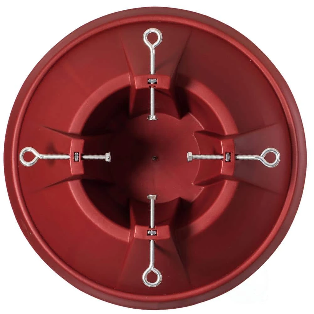 Red Plastic Christmas Tree Stand With Screw Fastener 8 Red Plastic Christmas Tree Stand With Screw Fastener - Image 6