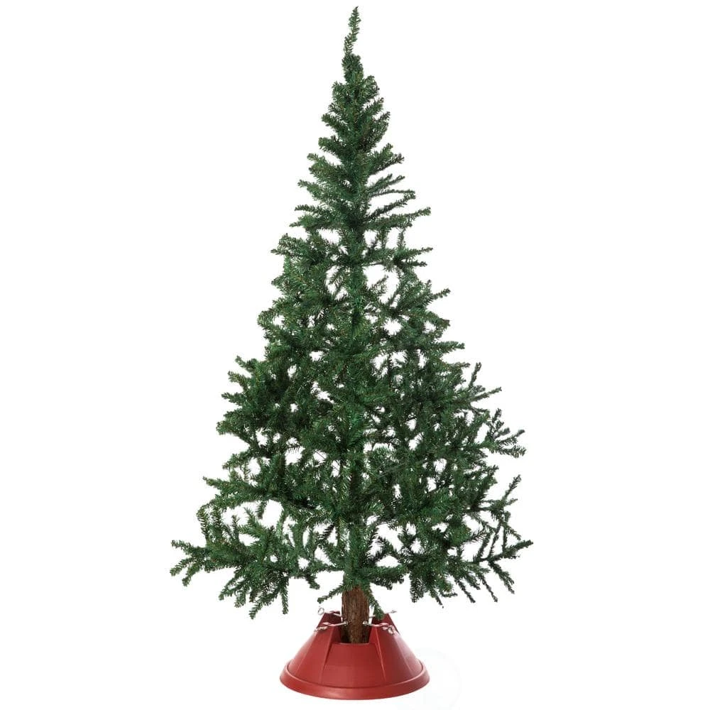 Red Plastic Christmas Tree Stand With Screw Fastener 9 Red Plastic Christmas Tree Stand With Screw Fastener - Image 7