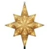 Holiday Classics 11 In. 16-Light Gold Glittered Bethlehem Star Tree Top -Christmas Decor Shop ge christmas tree toppers 71075hd 64 1000