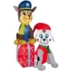 7 Ft. H. Airblown Paw Patrol On Presents Scene -Christmas Decor Shop gemmy christmas inflatables g 113036 64 1000