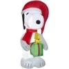 6 Ft. Airblown Snoopy Holding Present With Woodstock Christmas Inflatable 2 6 Ft. Airblown Snoopy Holding Present With Woodstock Christmas Inflatable -Christmas Decor Shop gemmy christmas inflatables g 34850 64 1000