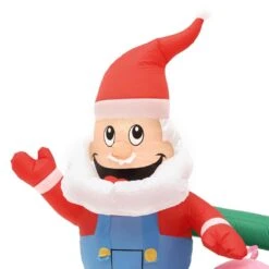 8.99 Ft. W Pre-lit Inflatable Santa's Farm Airblown Scene 13 8.99 Ft. W Pre-lit Inflatable Santa's Farm Airblown Scene -Christmas Decor Shop gemmy christmas inflatables g 36607 1d 1000