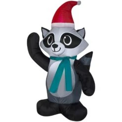 3.5 Ft. Raccoon Christmas Inflatable