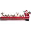 6 Ft. Santa Feeding Eight Reindeer Inflatable -Christmas Decor Shop gemmy christmas inflatables g 88206 64 1000
