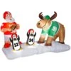 4 Ft. Football Scene Inflatable -Christmas Decor Shop gemmy christmas inflatables g 89963 64 1000