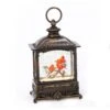 10 In. H B/O Lighted Spinning Water Globe Lantern With Cardinal Design -Christmas Decor Shop gerson international christmas figurines 2548250ec a 64 1000