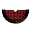 48 In. Christmas Faux Fur Trimmed Buffalo Plaid Tree Skirt -Christmas Decor Shop gerson international christmas tree skirts 2429700ec 64 1000