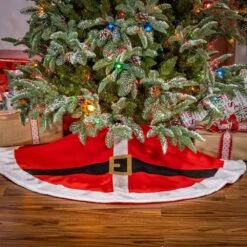 48 In. H Christmas Santa Tree Skirt -Christmas Decor Shop gerson international christmas tree skirts 2618370ec 31 1000