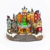16.73 In. H Fiber Optic Musical Holiday Village With Moving Tree -Christmas Decor Shop gerson international christmas villages 2530790ec 64 1000