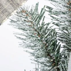 24 In. Snowy Pine Artificial Christmas Wreath With Red Berries Cone And Red Bow -Christmas Decor Shop gerson international christmas wreaths 2376450ec 44 1000