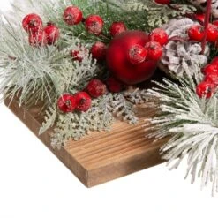 12.85 In. H X 20 In. L Christmas Metal In. Joy In. Floral Center Piece -Christmas Decor Shop glitzhome christmas centerpieces 2009900011 1f 1000