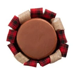 17 In. H Plaid Fabric/Burlap Table Tree (Set Of 2) 11 17 In. H Plaid Fabric/Burlap Table Tree (Set Of 2) -Christmas Decor Shop glitzhome christmas figurines 2009800009 44 1000