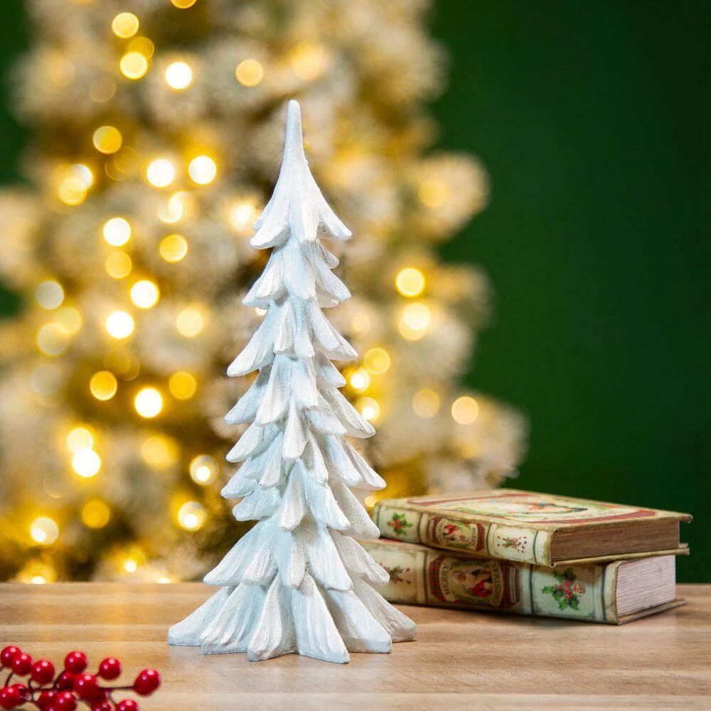14.75 In. H Resin Christmas Table Tree Decor 4 14.75 In. H Resin Christmas Table Tree Decor - Image 2