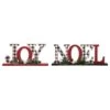 5.91 In. H Christmas Wooden Plaid JOY And Noel Tabletop Decor (Set Of 2) 1 5.91 In. H Christmas Wooden Plaid JOY And Noel Tabletop Decor (Set Of 2) -Christmas Decor Shop glitzhome christmas figurines 2009900017 64 1000