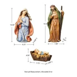 16 In. H Oversized Resin Nativity Figurine Set (12-Pieces) 13 16 In. H Oversized Resin Nativity Figurine Set (12-Pieces) -Christmas Decor Shop glitzhome christmas figurines 2009900018 1f 1000