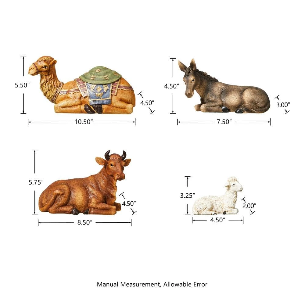 16 In. H Oversized Resin Nativity Figurine Set (12-Pieces) 8 16 In. H Oversized Resin Nativity Figurine Set (12-Pieces) - Image 6