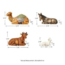 10 In. H Resin Nativity Figurine Set (12-Pieces) -Christmas Decor Shop glitzhome christmas figurines 2009900019 44 1000