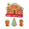 8.5 In. H Wooden Christmas Gingerbread House Table Decor (Set Of 4) 1 8.5 In. H Wooden Christmas Gingerbread House Table Decor (Set Of 4) -Christmas Decor Shop glitzhome christmas figurines 2009900064 64 1000