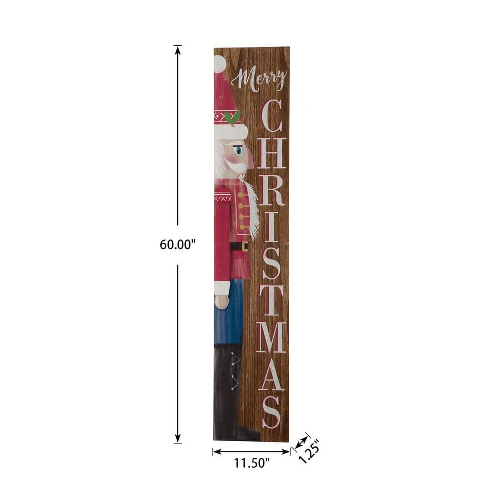 60 In. H Wooden Christmas Nutcracker Porch Sign (KD) 7 60 In. H Wooden Christmas Nutcracker Porch Sign (KD) - Image 5