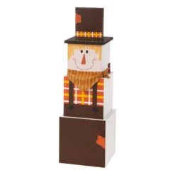 36.22 In. H Wooden Double-Sided Snowman/Scarecrow Porch Decor 15 36.22 In. H Wooden Double-Sided Snowman/Scarecrow Porch Decor -Christmas Decor Shop glitzhome christmas figurines 2010100009 c3 1000
