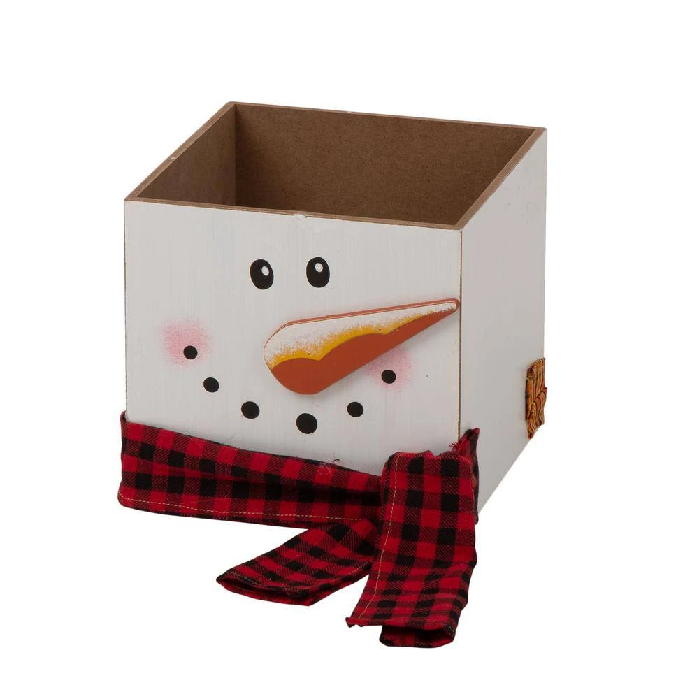 36.22 In. H Wooden Double-Sided Snowman/Scarecrow Porch Decor 10 36.22 In. H Wooden Double-Sided Snowman/Scarecrow Porch Decor - Image 8