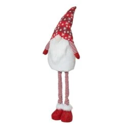 37 In. H Telescoped Fabric Christmas Gnome Standing Decor -Christmas Decor Shop glitzhome christmas figurines 2010400002 44 1000