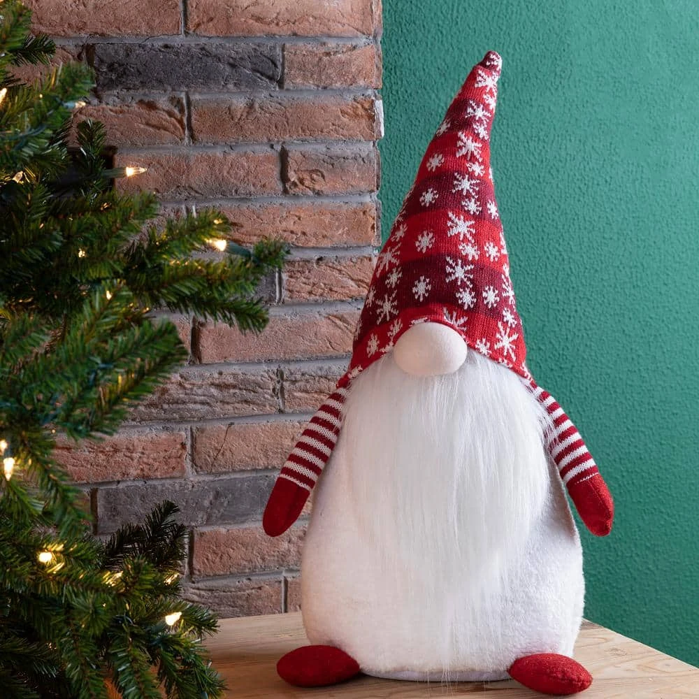 24 In. H Fabric Christmas Gnome Standing Decor 8 24 In. H Fabric Christmas Gnome Standing Decor - Image 6