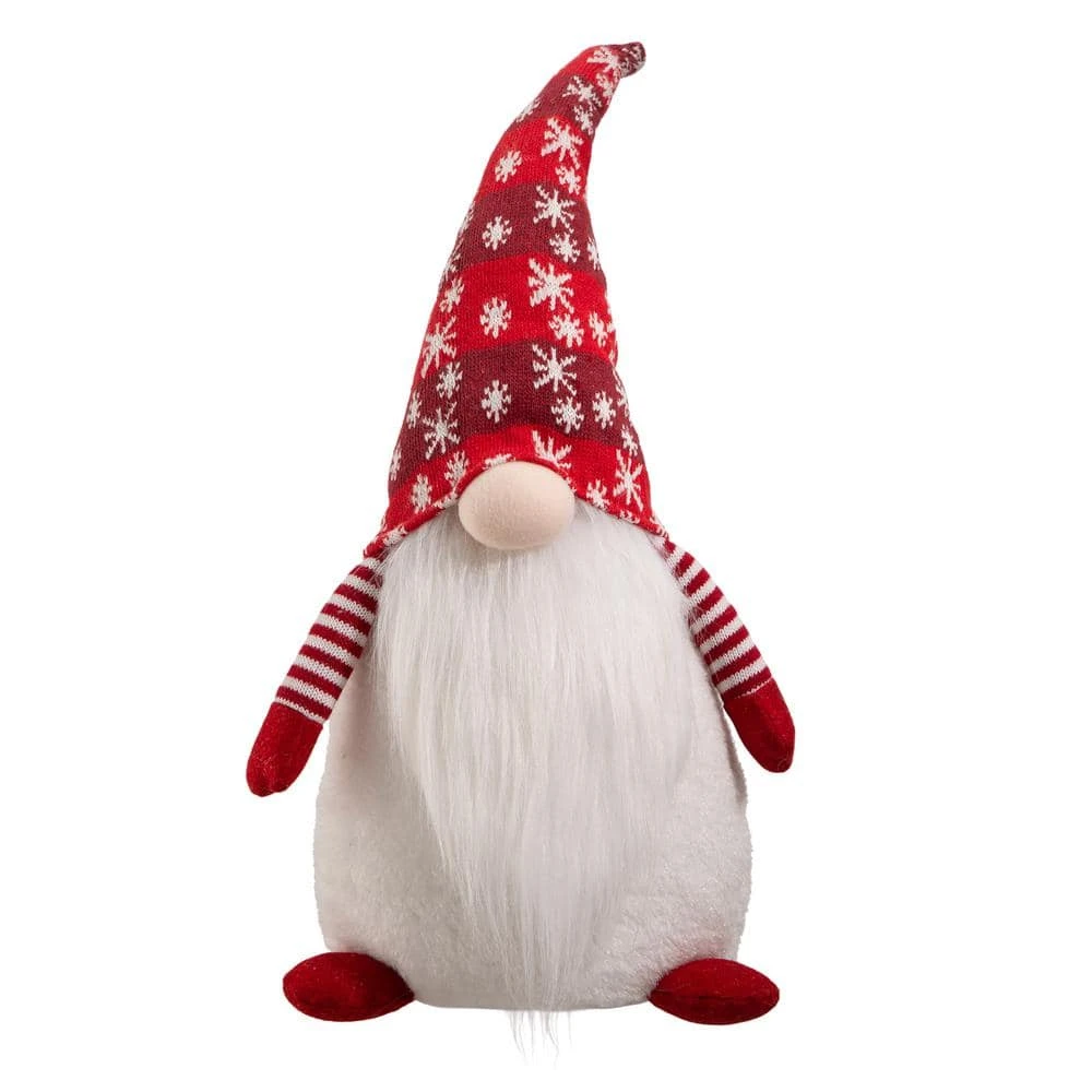 24 In. H Fabric Christmas Gnome Standing Decor 3 24 In. H Fabric Christmas Gnome Standing Decor