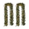 9 Ft. L Pre-Lit Greenery Pine Cone Artificial Christmas Garland With Warm White LED Light (2-Pack) 1 9 Ft. L Pre-Lit Greenery Pine Cone Artificial Christmas Garland With Warm White LED Light (2-Pack) -Christmas Decor Shop glitzhome christmas garland 2016000003 64 1000