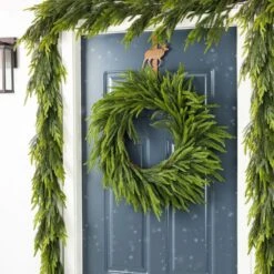 6 Ft. Greenery PE Dripping Artificial Christmas Garland (Set Of 2) 12 6 Ft. Greenery PE Dripping Artificial Christmas Garland (Set Of 2) -Christmas Decor Shop glitzhome christmas garland 2016000056 1f 1000