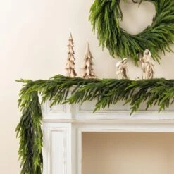 6 Ft. Greenery PE Dripping Artificial Christmas Garland (Set Of 2) 14 6 Ft. Greenery PE Dripping Artificial Christmas Garland (Set Of 2) -Christmas Decor Shop glitzhome christmas garland 2016000056 fa 1000