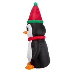 8 Ft. Lighted Inflatable Penguin Decor -Christmas Decor Shop glitzhome christmas inflatables 2005200003 1f 1000