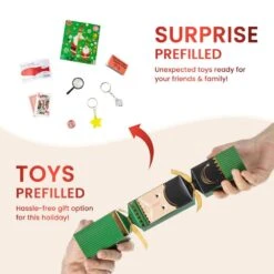 2.00 In. Christmas Nutcracker Party Cracker Ornament With Gift Contents (8 Pack) 17 2.00 In. Christmas Nutcracker Party Cracker Ornament With Gift Contents (8 Pack) -Christmas Decor Shop glitzhome christmas ornament sets 2039900011 4f 1000