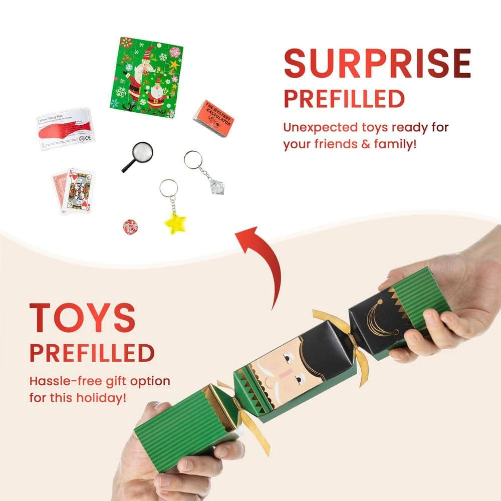 2.00 In. Christmas Nutcracker Party Cracker Ornament With Gift Contents (8 Pack) 8 2.00 In. Christmas Nutcracker Party Cracker Ornament With Gift Contents (8 Pack) - Image 6