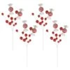 24 In. H Christmas Red And White Candy Picks (Set Of 4) -Christmas Decor Shop glitzhome christmas ornament sets 2040500003 64 1000
