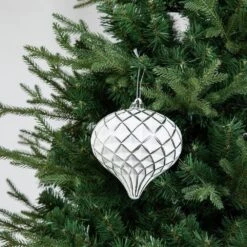 18 CT Christmas Elegant Silver Deluxe Large Shatterproof Ornaments -Christmas Decor Shop glitzhome christmas ornament sets 2040500006 1f 1000