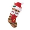 22 In. L 3D Cat Hooked Stocking -Christmas Decor Shop glitzhome christmas stockings 1113001327 64 1000