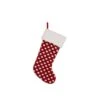 21 In. H Fabric Pompom Stocking -Christmas Decor Shop glitzhome christmas stockings 1113202570 64 1000